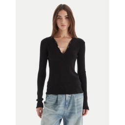 Patrizia Pepe Пуловер 2K0331/K7S0-K103 Черен Regular Fit
