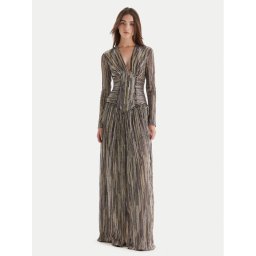 Just Cavalli Официална рокля 79PAO946 J0252 Златист Slim Fit