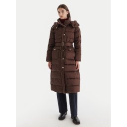 Liu Jo Пухено яке MF5011 T017A Кафяв Regular Fit