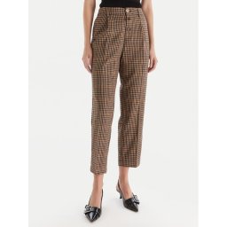 Liu Jo Текстилни панталони MF5157 T4335 P9002 Кафяв Regular Fit