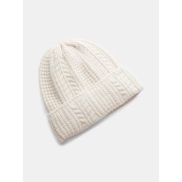 Women's Under Armour W Halftime Cable Knit Beanie-BRN - Women's