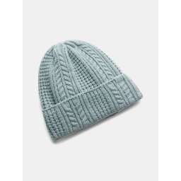 Under Armour W Halftime Cable Knit Beanie-GRN Women's Cap - Women's
