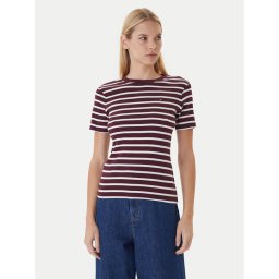 Tommy Hilfiger Тишърт New Cody WW0WW40587 Бордо Slim Fit