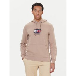 Tommy Hilfiger Суитшърт Linear Flag MW0MW41332 Бежов Regular Fit
