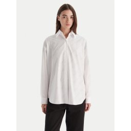 HUGO Риза Elisana_B 50548839 Бял Oversize