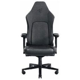 Геймърски стол Razer Iskur V2 Dark Gray (RZ38-04900300-R3G1), до 130kg, текстил, метална рамка, регулируеми подлакътници, регулируема облегалка, лумбална опора, сив