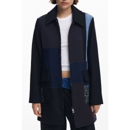 Дамско черно палто Desigual