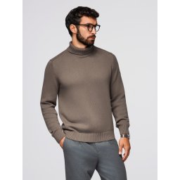 Ombre Golf men's knitted sweater - gray-brown