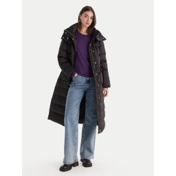 Liu Jo Пухено яке MF5011 T017A Черен Regular Fit