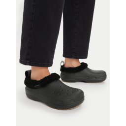 Crocs Чехли Classic Lined Shorty 211380 Черен