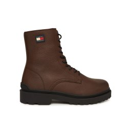 Tommy Jeans Зимни обувки Tjm Lace Up Tumbled High EM0EM01631 Кафяв