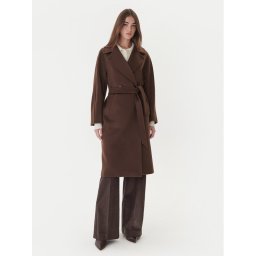 Weekend Max Mara Вълнено палто Resina 2525016102 Кафяв Regular Fit