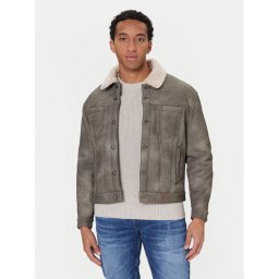 Guess Яке от имитация на кожа M5BL0I W2500 Кафяв Regular Fit