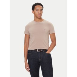 Tommy Hilfiger Тишърт MW0MW10800 Бежов Slim Fit