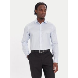 Calvin Klein Риза LV019EU068 Светлосиньо Slim Fit