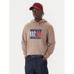 Tommy Jeans Суитшърт DM0DM22092 Кафяв Relaxed Fit