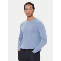 Tommy Hilfiger Пуловер Essential Ssnl MW0MW39999 Син Regular Fit