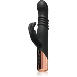Rosy Gold Rabbit with Thrusting Function вибратор със стимулиране на клитора 22.8 см