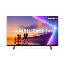 Телевизор Philips 43PUS8510/12, 43" 4K Ultra HD QLED, 3840x2160p, DVB-T/T2/T2-HD/C/S/S2, 60Hz, Ambilight 3, Pixel Precise UHD, 90% DCI, HDR+, Titan OS, Dolby Atmos, Dolby Digital, VRR, 3*HDMI, 2*USB, 802.11ac, 20W RMS, Black