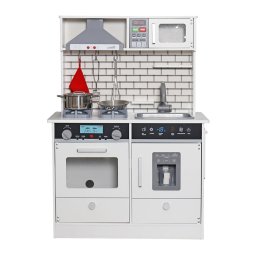 Детска Дървена Кухня Ginger Home със Звук, Светлина, Бяла W10C493J...