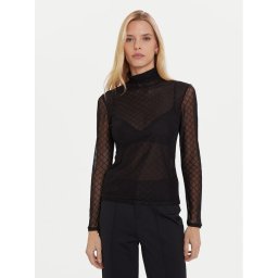 Morgan Блуза 252-TMESH Черен Slim Fit