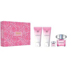 Versace Bright Crystal Комплект (EDT 90ml + EDT 5ml + BL 100ml + SG 100ml) за Жени