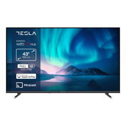 Телевизор Tesla 43E645BFW, 43" (109.2 см), LED, Full НD, Черен