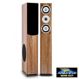 Auna Аuna Linie 501 FS WN, 280W, двойка високи тонколони, пасивни, орехов цвят (AV2-Linie 501-FS-WN)