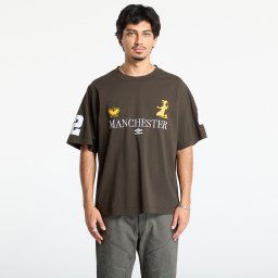 Тениска Umbro Manc T-Shirt Dark Olive XL