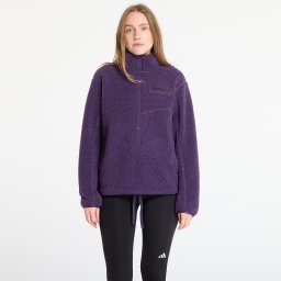 Суитшърт adidas Terrex Xploric High Pile Fleece Pullover Sweatshirt Aurora Plum/ Semi Flash Aqua L
