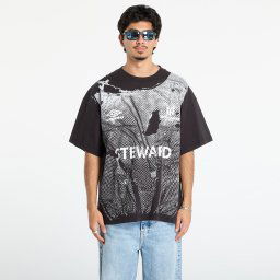 Тениска Umbro Steward Vest T-Shirt Washed Black XL