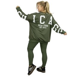 Pri Women's tracksuit loose sweatshirt + ribbed leggings CHICAGO