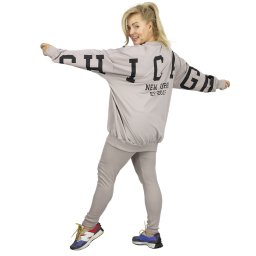 Pri Women's tracksuit loose sweatshirt + ribbed leggings CHICAGO