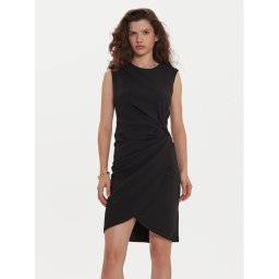 DKNY Коктейлна рокля DD4G128C Черен Slim Fit