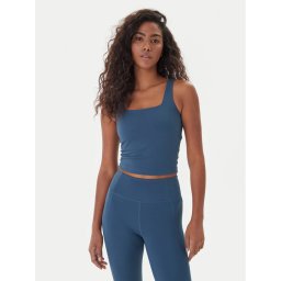Girlfriend Collective топ Tommy 1045 Тъмносин Slim Fit