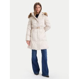Guess Пухено яке W5BL30 W2802 Екрю Regular Fit