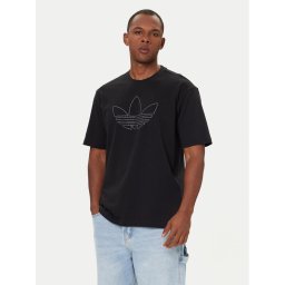 adidas Тишърт Studded JY2806 Черен Loose Fit
