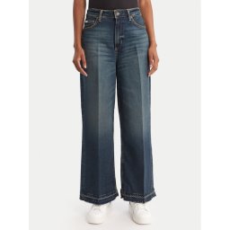 Guess Jeans Дънки W5BA2Z D5RAB Тъмносин Wide Leg
