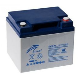 Акумулаторна батерия Ritar Power EV12-45, 12V, 45Ah, AGM, F4(M6)/F11(M6) конектори