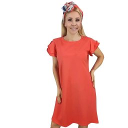 Pri Cotton simple dress with frills
