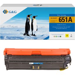 Тонер касета за HP 651A - Yellow - CE342A - NT-CH342FY - G&G