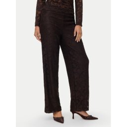 Vero Moda Текстилни панталони Neline 10335568 Кафяв Regular Fit
