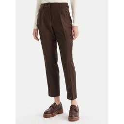 Weekend Max Mara Текстилни панталони Caldaia 2525136152 Кафяв Regular Fit