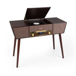Auna Belle Epoque 1912, ретро грамофон, CD, BT, USB, DAB + / FM, кафяв (TTS6-T402 DAB)