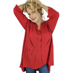 Pri Elegant oversize Brocade tunic shirt with longer back NEVADA