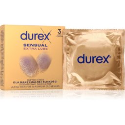 Durex Sensual Extra Lube презервативи 3 бр.