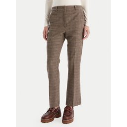 Weekend Max Mara Текстилни панталони Baco 2525136042 Кафяв Regular Fit