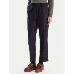 Weekend Max Mara Текстилни панталони Hataley 2525136022 Тъмносин Regular Fit