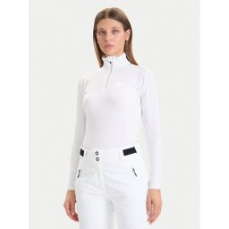 Rossignol Суитшърт от техническо трико Classique RLMWL08 Бял Slim Fit