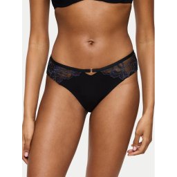 Triumph Дамски бикини тип бразилиана Wild Gardenia Florale 10224873 Черен